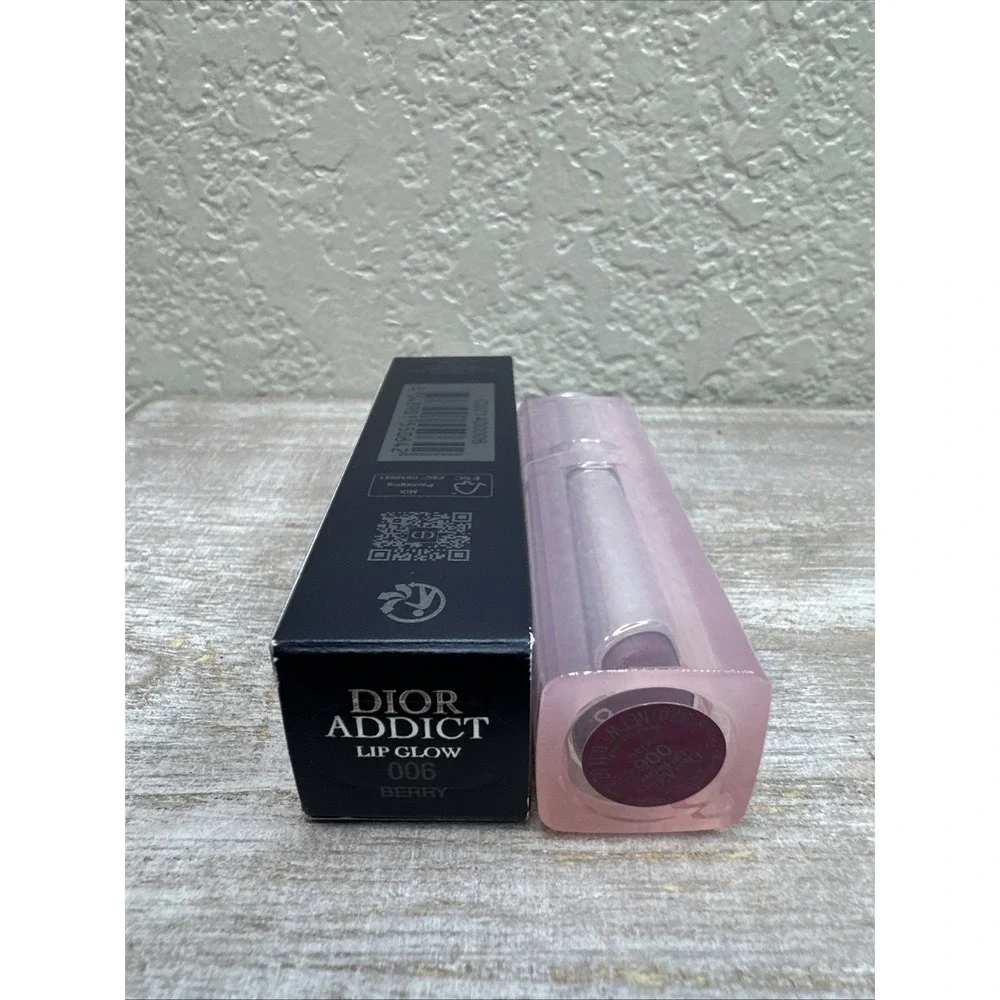 $25 🌙 Dior Addict Nourishing Lip Glow 3.2G LIP BALM  006 BERRY NEW